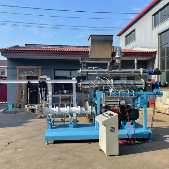 Twin-Screw Steam Floating Fish Feed Pellet Machine